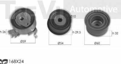 TREVI AUTOMOTIVE kd1384 -  Комплект ремня ГРМ